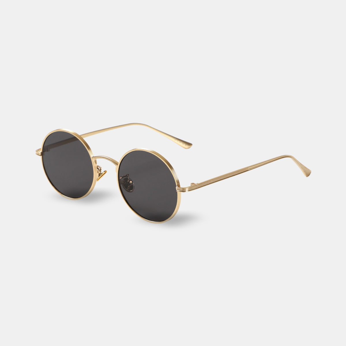 St. John eyewear - black & gold metal rim sun glasses size  52-18-130 ST.JOHNS | NINES® Polarized + NIRTECH® Sunglasses – Nines Optics main image 2