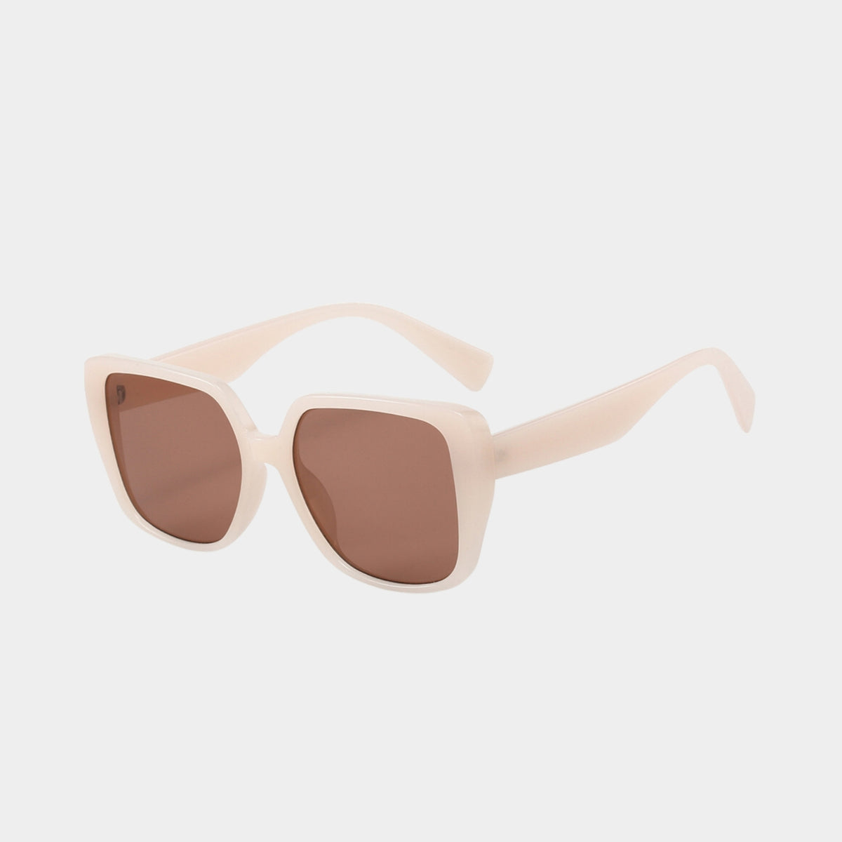 Chic Beige Sunglasses Womens Octagonal Oversized Retro Chic Fashion Double Rim  main image 2